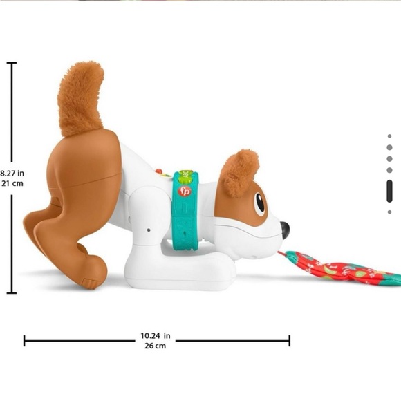 Fisher-Price 1-2-3 Crawl with Me Puppy learning and wiggles toy - Picture 8 of 11